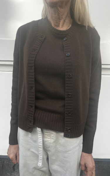 Brown cardigan