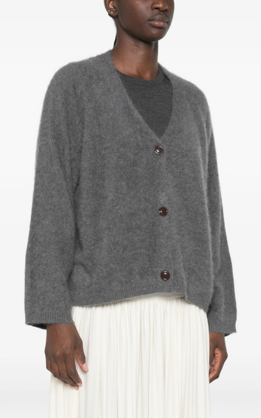 Brushed cardigan