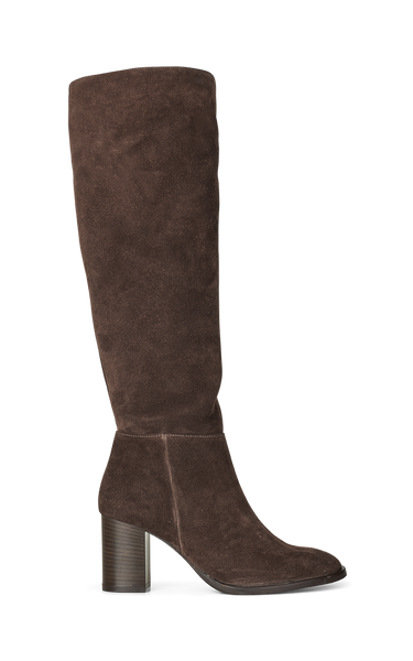 Brown suede