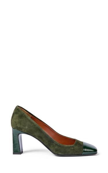 Green suede