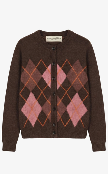 Argyle cardigan
