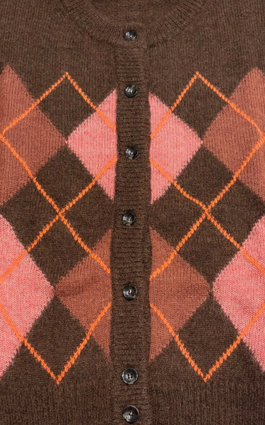 Argyle cardigan