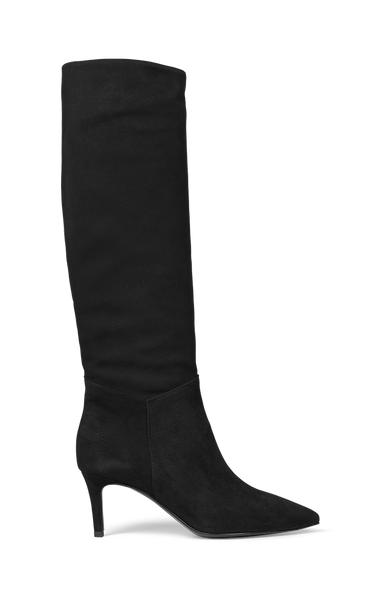 Black suede